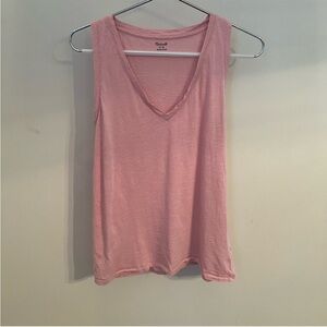 Madewell Women's Pink Sleeveless Shirt Tank Top Size Medium